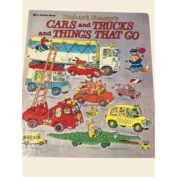 Richard Scarry's Cars and Trucks and Things That Go - Picture 1 of 13